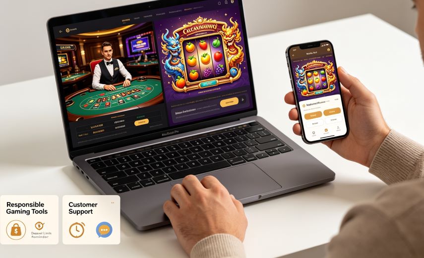 Online Casino Comparison Illustration